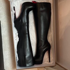 Christian Louboutin Black Heeled Boots